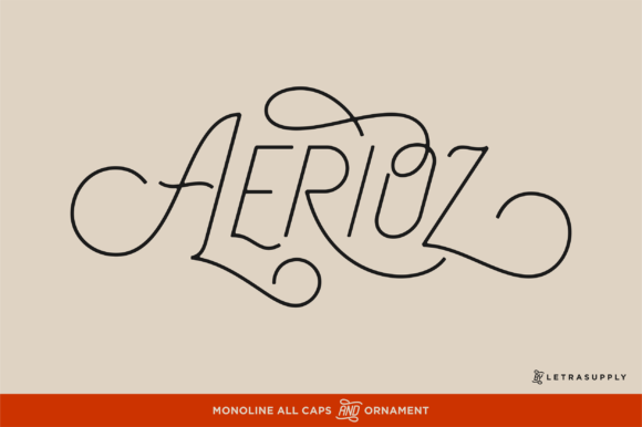 Aerioz: A Refined Monoline Display Font for Modern Web Design