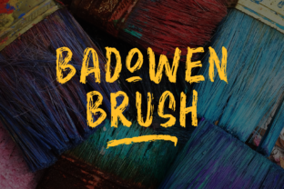 Badowen Brush: The Display Font That Commands Attention