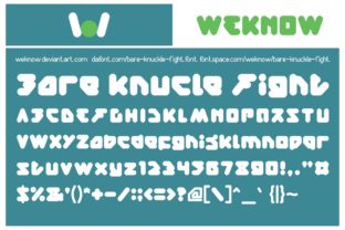 Bare Knuckle Fight: A Futuristic Display Font for Digital Creators