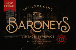 Baroneys: A Vintage Display Font for Timeless Branding