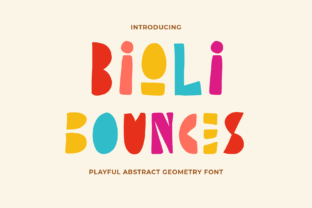 Bioli Bounces: A Playful Display Typeface for Editorial Design