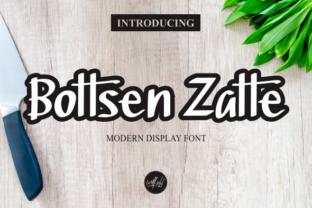 Bottsen Zatte: A Display Font That Brings Handmade Products to Life