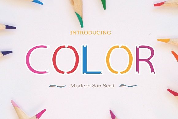 Color Display Font: A Playful Touch for Small Business Branding
