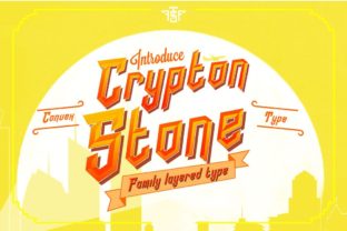 Crypton Stone: A Playful Display Font for Makers
