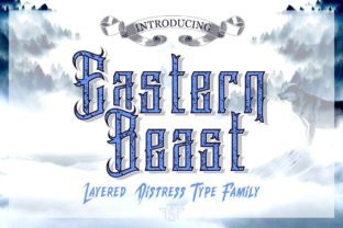 Eastern Beast: A Distressed Display Font for Standout Craft Projects