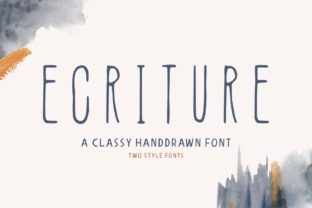 Ecriture: A Display Font with Raw Editorial Personality