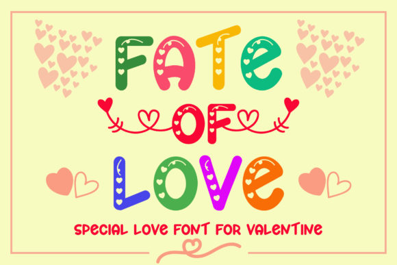 Fate of Love: A Playful Display Font for Editorial Design
