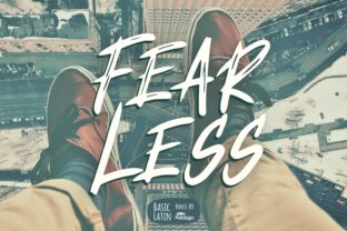 Fear Less Font: A Display Typeface for Bold Branding