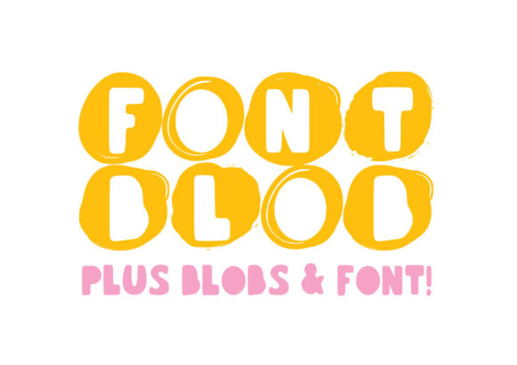Font Blob Family: A Cute Rounded Display Font for Creatives