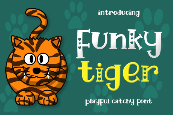 Funky Tiger: A Heart-Filled Display Font for Makers