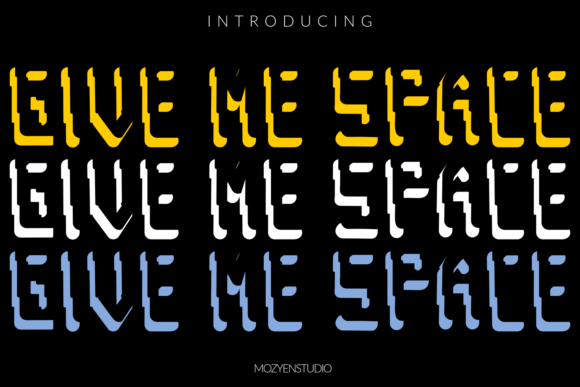 Give Me Space: A Playful Display Font for Editorial Design