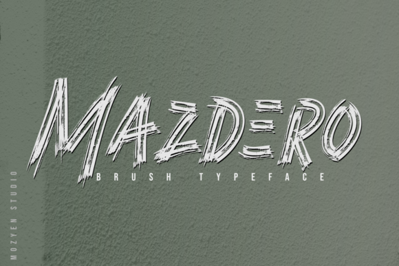 Mazdero: A Rough Textured Display Font for Editorial Design