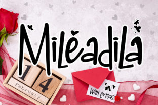 Mileadila: A Sweet Display Font for Digital Creators