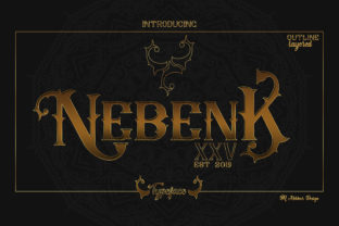 Nebenk XXV Font: Vintage Elegance for Your Brand