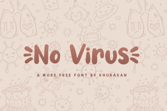 No Virus Font: A Bold, Modern Display Typeface for Crafters