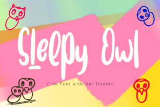 Sleepy Owl: A Cute Display Font for Charming Brand Identities
