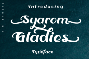 Syarom Gladies: A Display Font for Creative Web Design