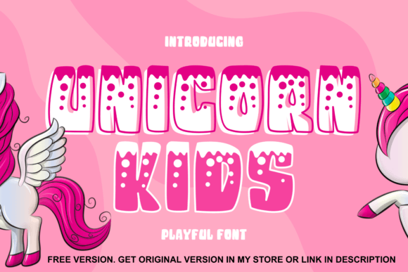 Unicorn Kids: A Playful Display Font for Children’s Content