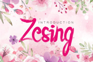 Zesing: The Romantic Script Font for Handmade Products